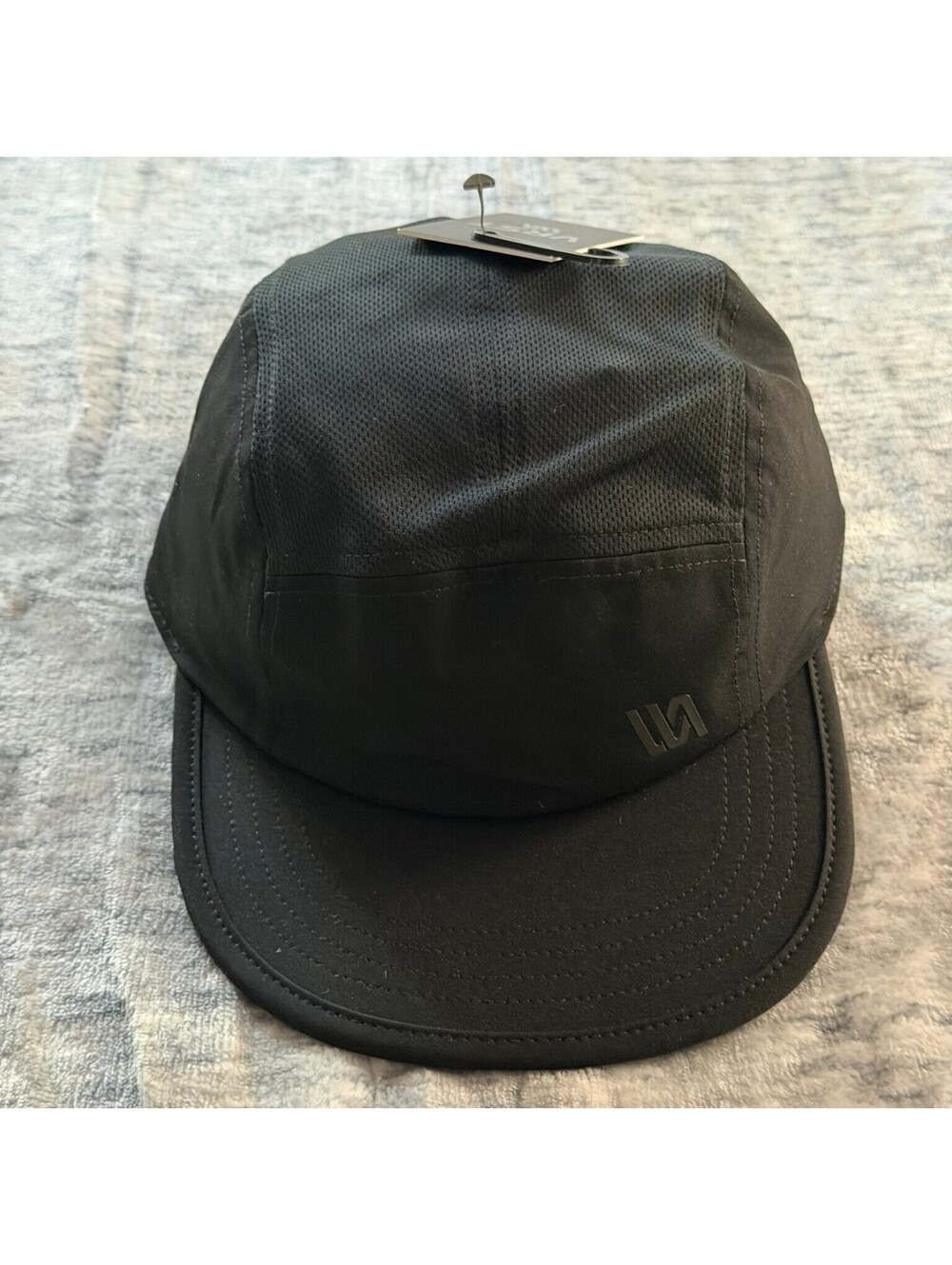 VRST Enthusiast Cap Men's OSFM Pure Black Running Performance Hat Adjustable